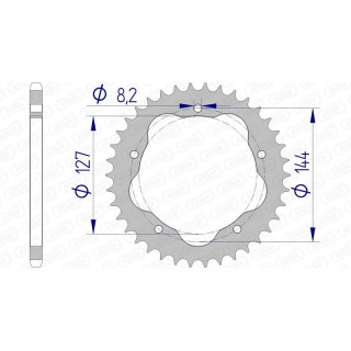 Couronne AFAM aluminium 51607 - 520 - nécessite un porte couronne AFAM 1074690004
