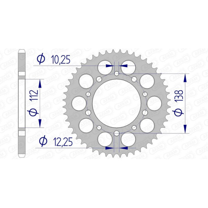Couronne AFAM aluminium ultra-light 11509 - 520 1074394008
