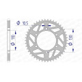 Couronne AFAM aluminium 13814 - 520 1074478003 | Oxmoto