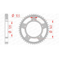 Couronne AFAM acier standard 86603 - 530 1074758003 | Oxmoto
