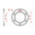Couronne AFAM acier standard 10502 - 525 1074358001 | Oxmoto