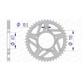 Couronne AFAM aluminium 15405 - 520 1074548004 | Oxmoto