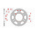 Couronne AFAM acier standard 98300 - 520 1074819001 | Oxmoto
