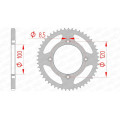 Couronne AFAM acier standard 38101 - 420 1074639001 | Oxmoto