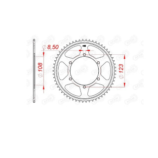 Couronne AFAM acier standard 92220 - 428 1074778002 | Oxmoto