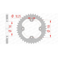 Couronne AFAM acier standard 92401 - 520 1074782002 | Oxmoto