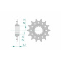 Pignon AFAM acier standard 20608 - 520 1075125002 | Oxmoto