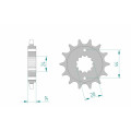 Pignon AFAM acier standard 20614 - 525 | Oxmoto