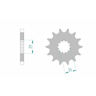 Pignon AFAM acier standard 24601 - 530 1076430003 | Oxmoto