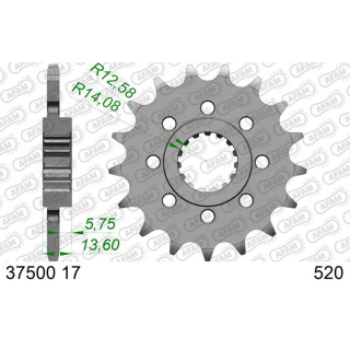 Pignon AFAM acier standard 37500 - 520 1108791001 | Oxmoto