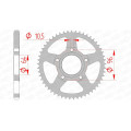 Couronne AFAM acier standard 10203 - 428 | Oxmoto
