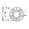 Couronne AFAM aluminium ultra-light 11605 - 530 | Oxmoto