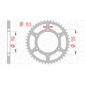 Couronne AFAM acier standard 16500 - 520 1074573002 | Oxmoto