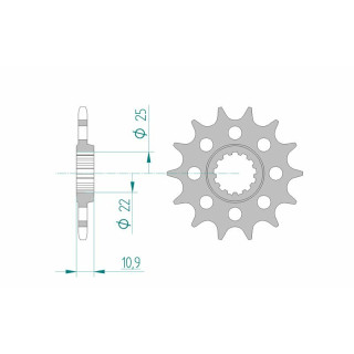 Pignon AFAM acier standard 21603 - 520 1075590003 | Oxmoto