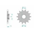 Pignon AFAM acier standard 21311 - 428 1075413001 | Oxmoto