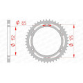 Couronne AFAM acier standard 12301 - 520 1074426002 | Oxmoto