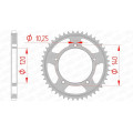 Couronne AFAM acier standard 14604 - 525 1074526006 | Oxmoto