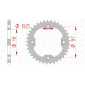 Couronne AFAM acier standard 14412 - 520 1074516003 | Oxmoto