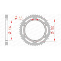 Couronne AFAM acier standard 16207 - 428 | Oxmoto
