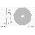 Couronne AFAM alu standard - 520 520-45 | Oxmoto