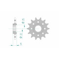 Pignon AFAM acier standard 24507 - 520 1076362002 | Oxmoto