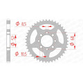 Couronne AFAM acier standard 14101 - 428 1074483004 | Oxmoto