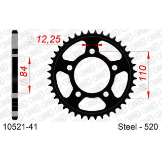 Couronne AFAM acier standard 10521 - 520 1096615001 | Oxmoto