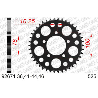 Couronne AFAM acier standard 92671 - 525 1074794004 | Oxmoto