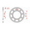 Couronne AFAM acier standard 92115 - 420 1074770001 | Oxmoto