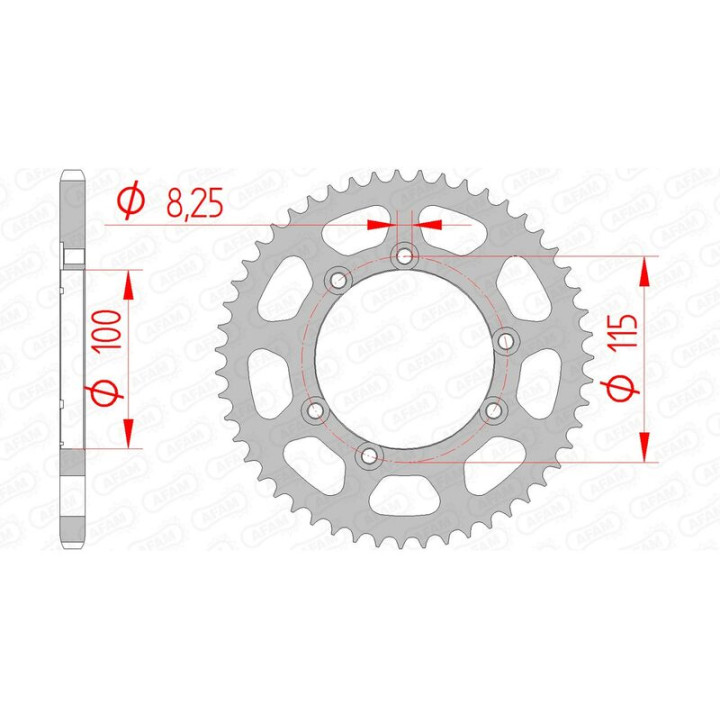 Couronne AFAM acier standard 92115 - 420 1074770001 | Oxmoto