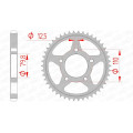 Couronne AFAM acier standard 86600 - 530 1074756002 | Oxmoto