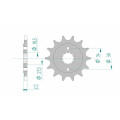 Pignon AFAM acier standard 20320 - 520 1074796001 | Oxmoto