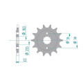 Pignon AFAM acier standard 20320 - 520 1074796002 | Oxmoto