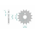 Pignon AFAM acier standard 85200 - 428 | Oxmoto