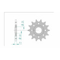 Pignon AFAM acier standard 24511 - 520 1076408002 | Oxmoto