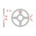 Couronne AFAM acier standard 10221 - 520 1074334004 | Oxmoto
