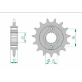 Pignon AFAM acier standard 52612 - 520 1077028002 | Oxmoto