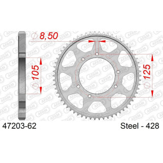 Couronne AFAM Acier Standard - 428 47203-69 | Oxmoto