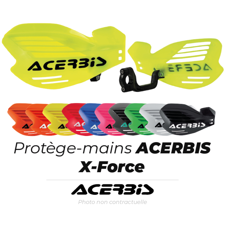 Protège-mains Acerbis x-force blanc | Oxmoto