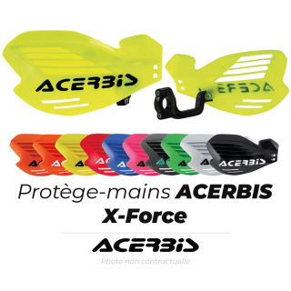 Protège-mains Acerbis x-force rouge/blanc | Oxmoto