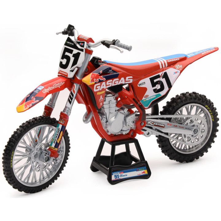 Maquette moto gas gas 450 mcf red bull j. barcia échelle 1/12