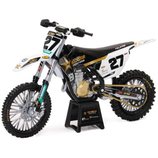 Maquette moto Husqvarna 450 fc rockstar m. stewart échelle 1/12