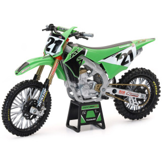 Maquette moto Kawasaki 450 kx j. anderson échelle 1/12