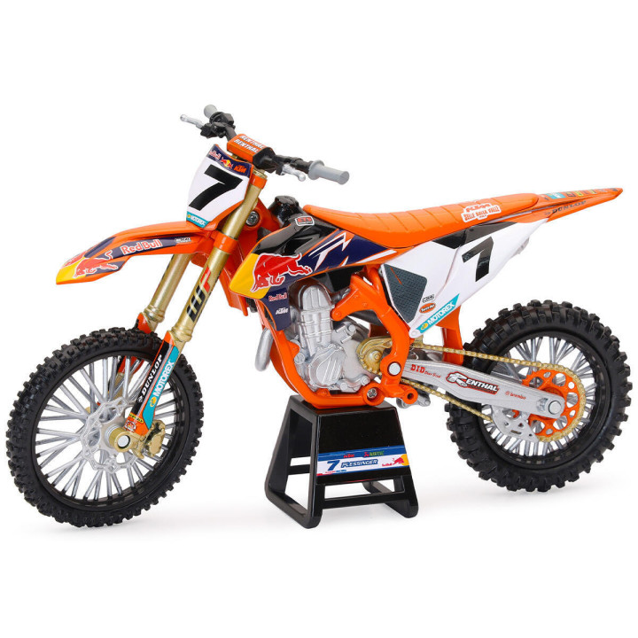 Maquette moto KTM 450 sx-f red bull a.plessinger échelle 1/12