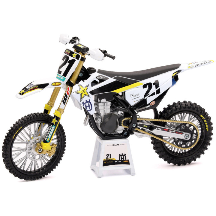 Maquette moto Husqvarna 450 fc rockstar j. anderson échelle 1/12