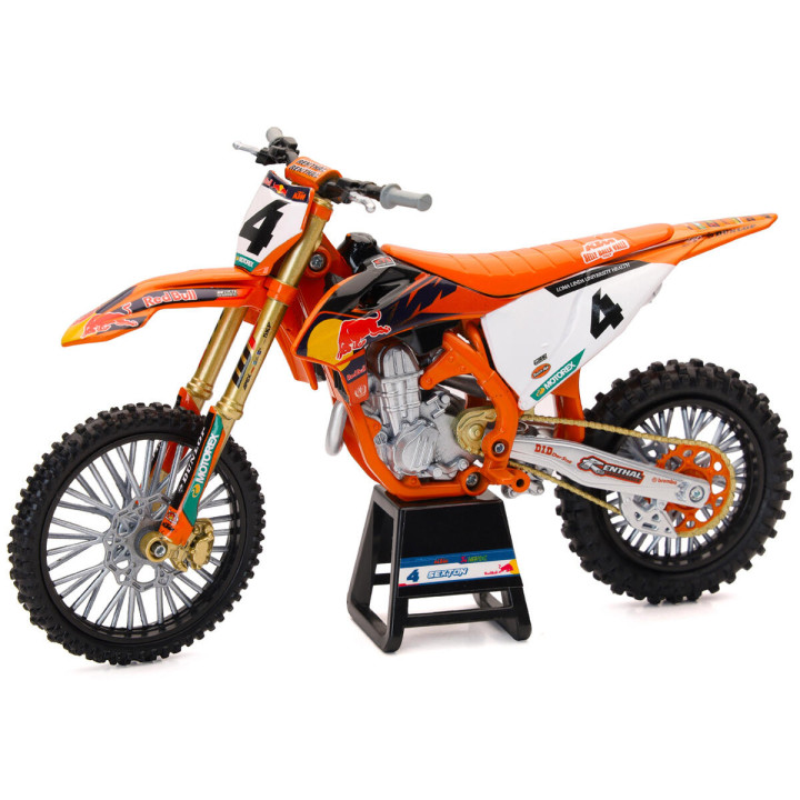Maquette moto KTM 450 sx-f red bull c. sexton échelle 1/12