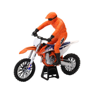 Maquette moto KTM 450 sx-f + pilote échelle 1/12 | Oxmoto