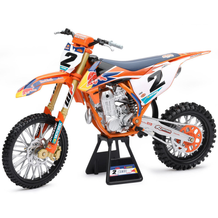 Maquette moto KTM 450 sx-f red bull c. webb échelle 1/6