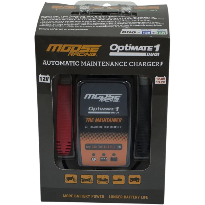 Chargeur de batterie Optimate 1 duo moose | Oxmoto