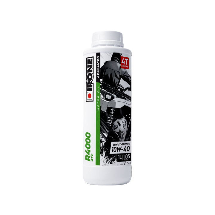 Huile moteur 4T Ipone r4000 atv quad 10w40 - 1L | Oxmoto